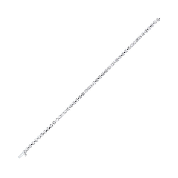 14Kt White Gold Diamond 5Ctw Bracelet