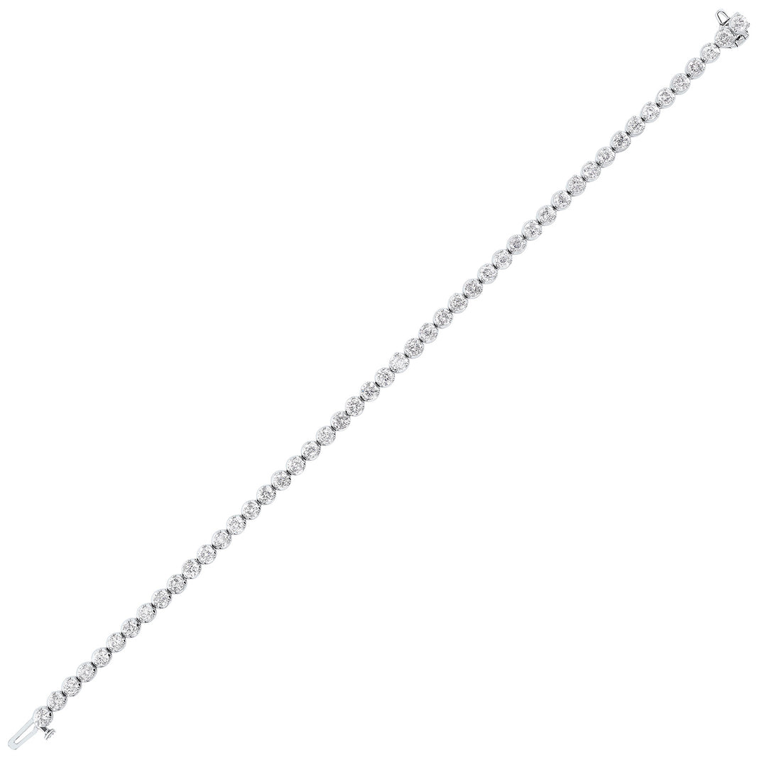 14Kt White Gold Diamond 5Ctw Bracelet