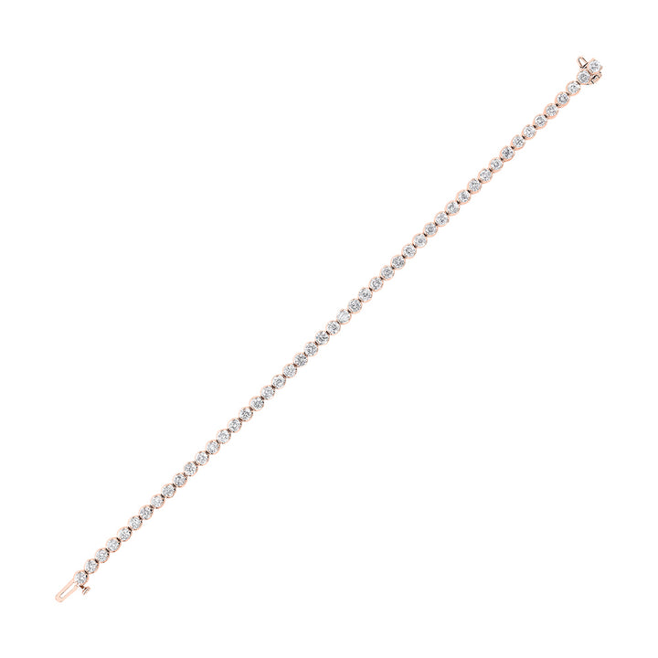 14Kt Rose Gold Diamond 5Ctw Bracelet