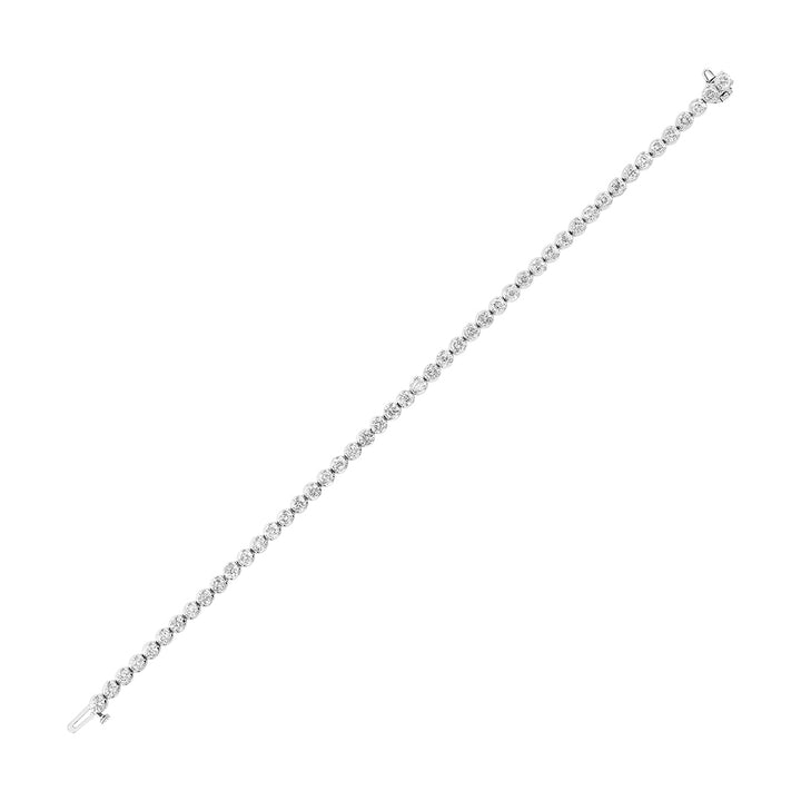 14Kt White Gold Diamond 5Ctw Bracelet