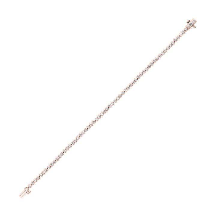 14Kt Rose Gold Diamond 2Ctw Bracelet