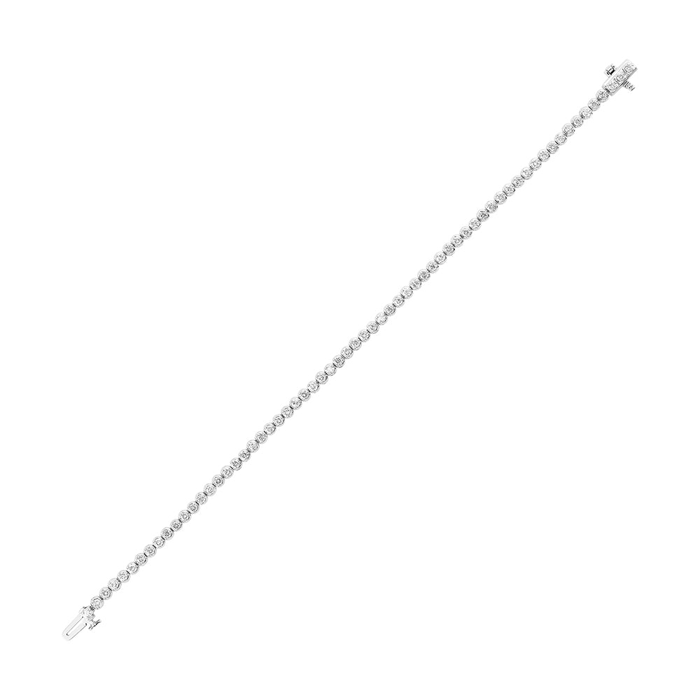 14Kt White Gold Diamond 2Ctw Bracelet