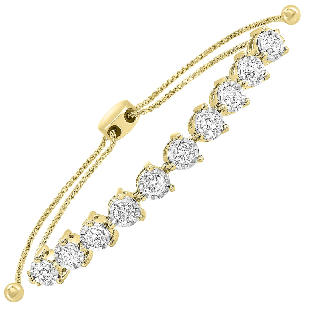 14Kt Yellow Gold Diamond 1 1/2Ctw Bracelet