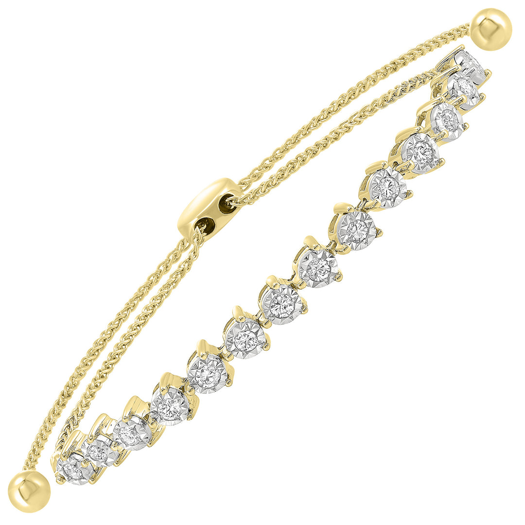 14Kt Yellow Gold Diamond 1/2Ctw Bracelet