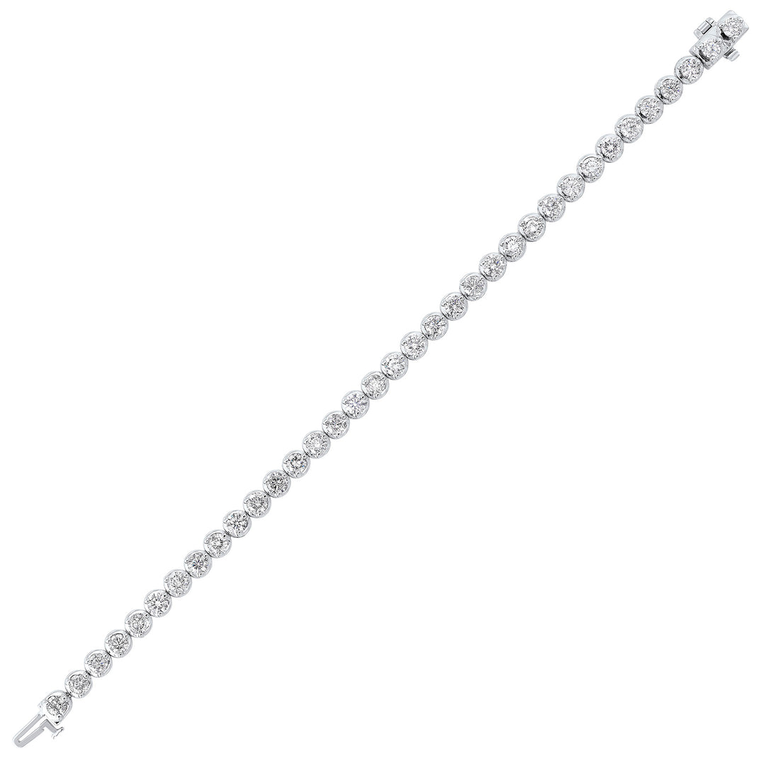 14Kt White Gold Diamond 7Ctw Bracelet