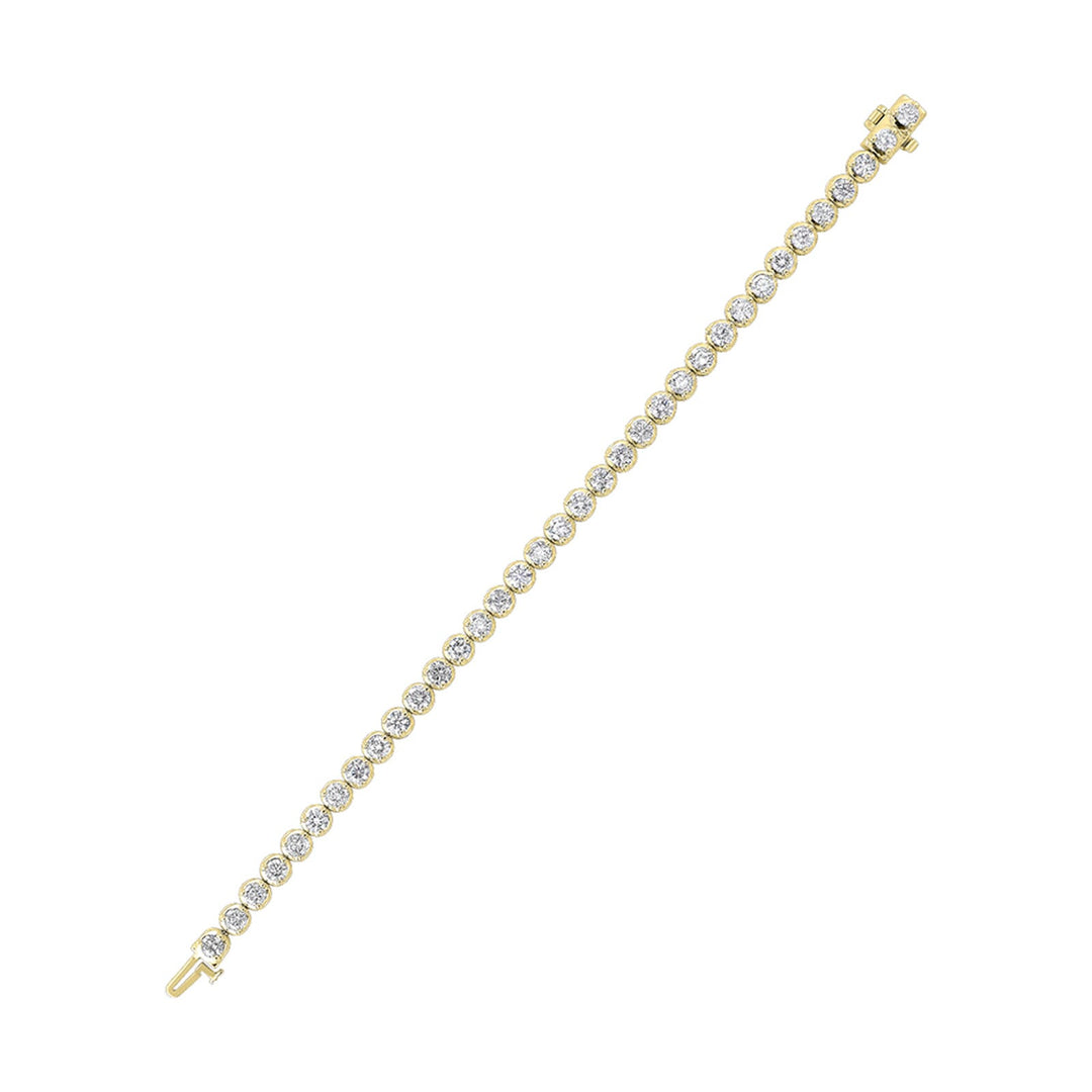 14Kt Yellow Gold Diamond 7Ctw Bracelet