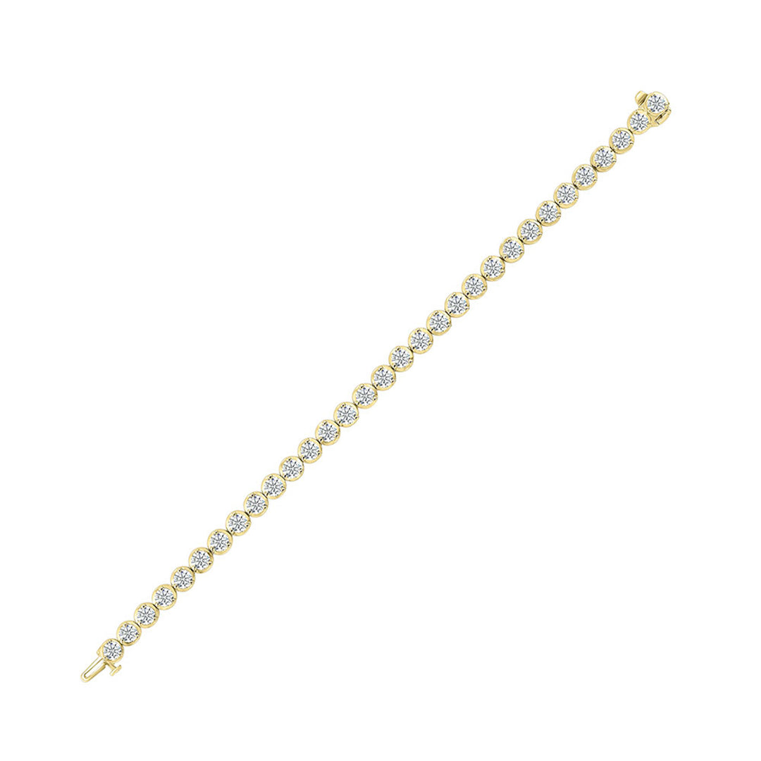 14Kt Yellow Gold Diamond 10Ctw Bracelet