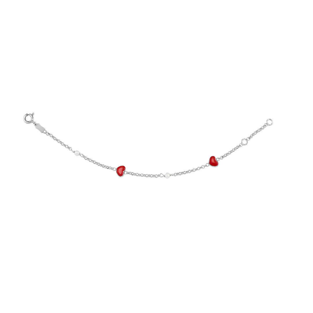 Silver White Bracelet