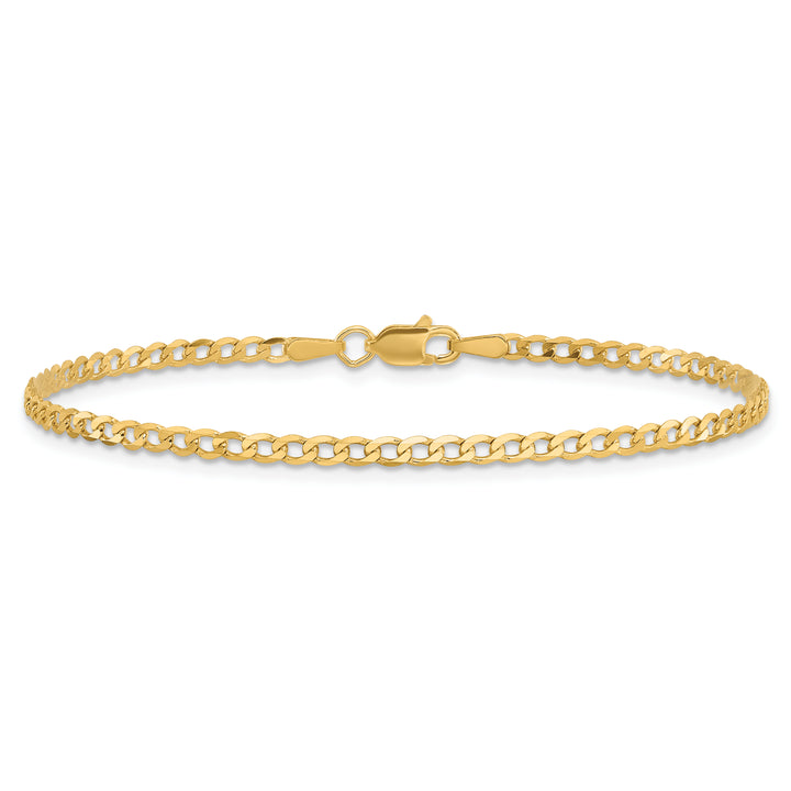 14k 2.2mm Flat Beveled Curb Chain