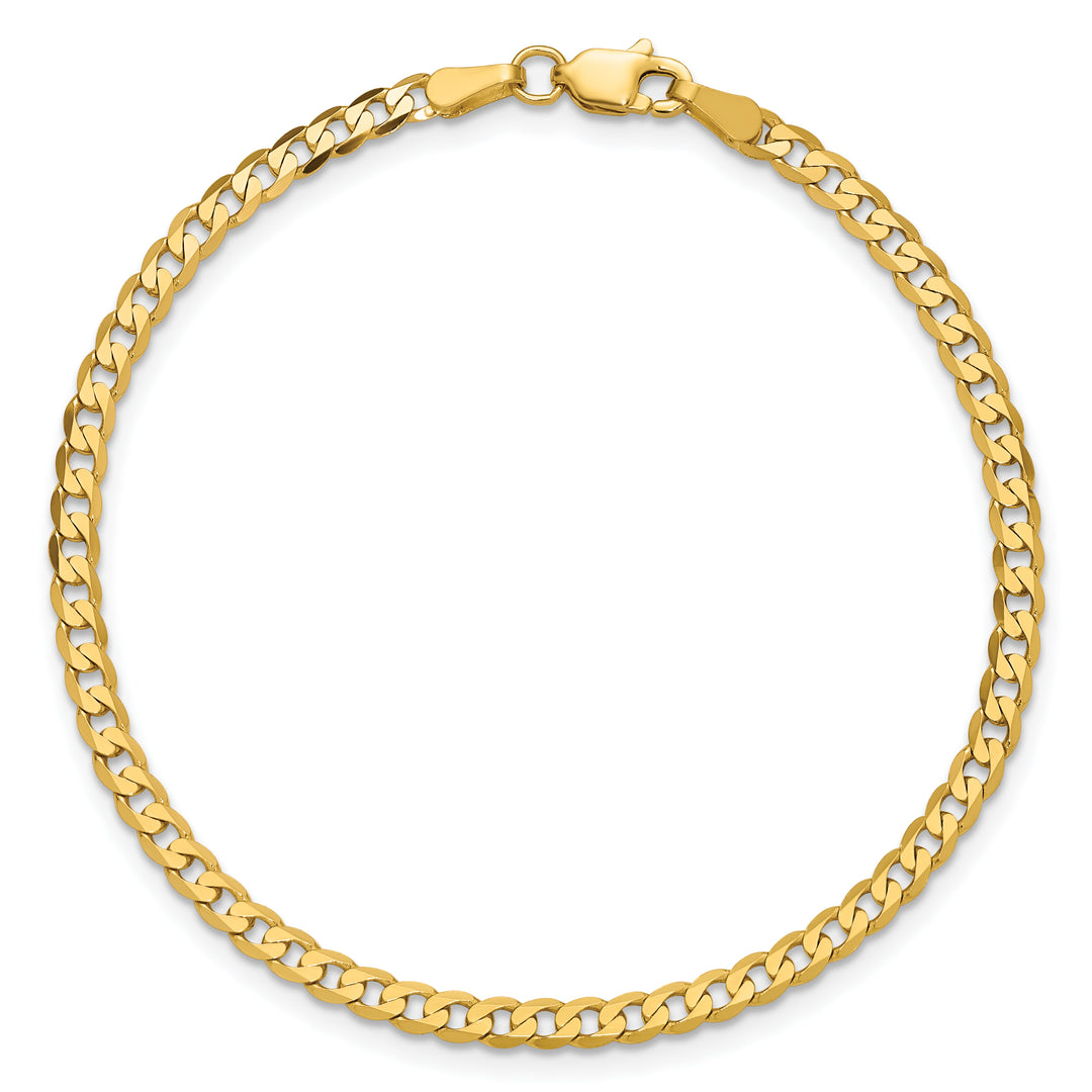 14k 2.9mm Flat Beveled Curb Chain