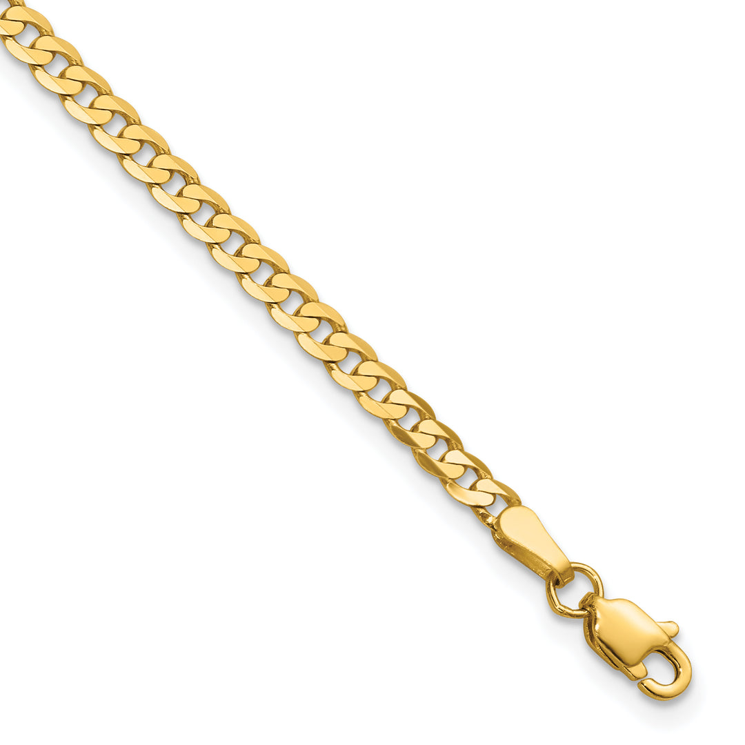 14k 2.9mm Flat Beveled Curb Chain