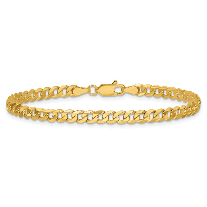 14k 3.9mm Flat Beveled Curb Chain