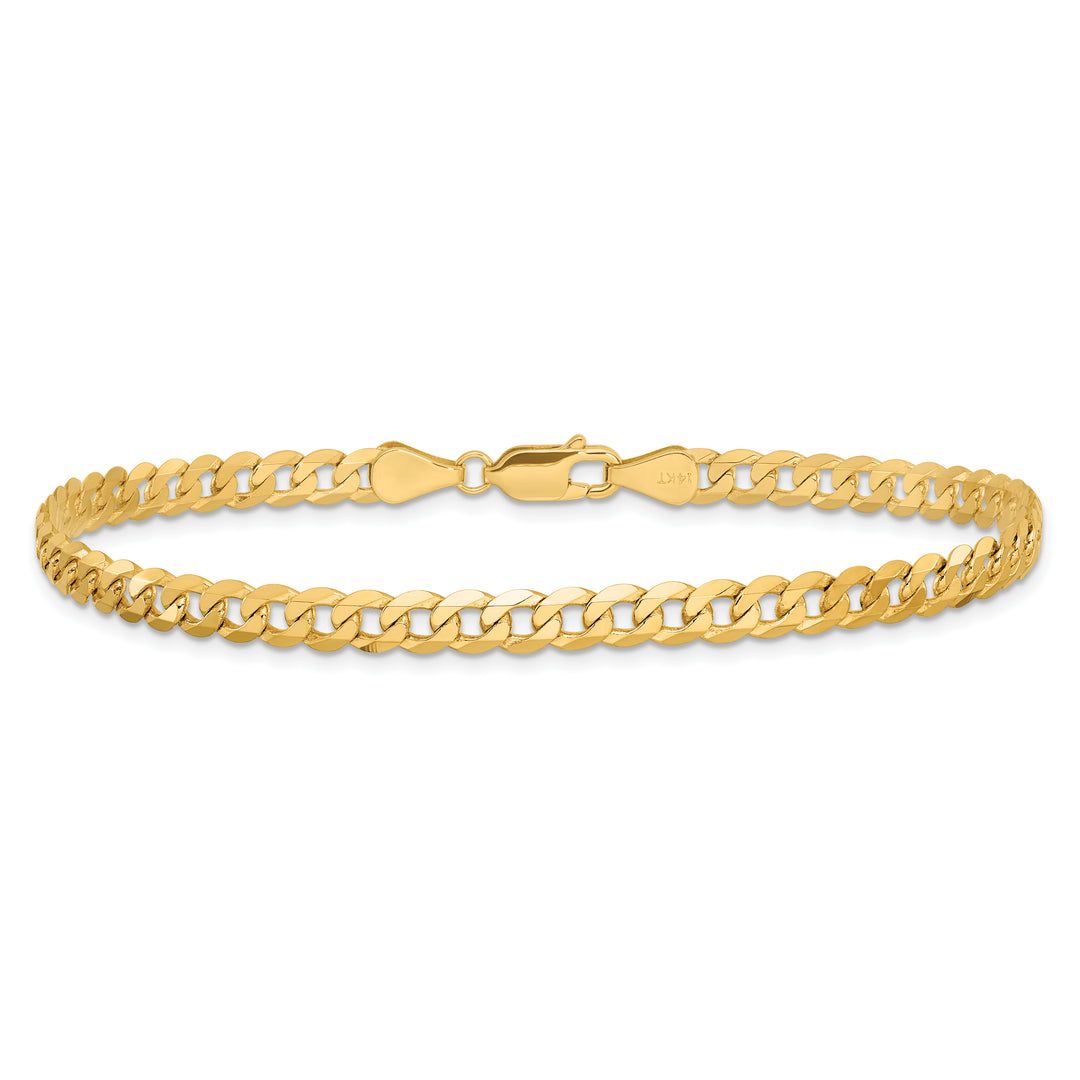14k 4.75mm Flat Beveled Curb Chain