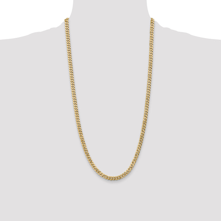 14k 5.75mm Flat Beveled Curb Chain