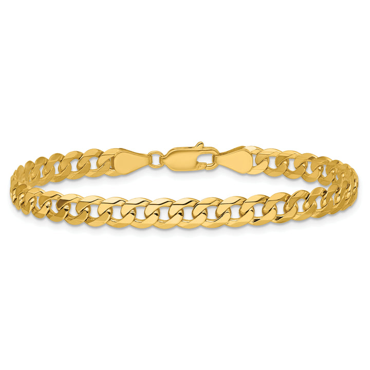 14k 5.75mm Flat Beveled Curb Chain