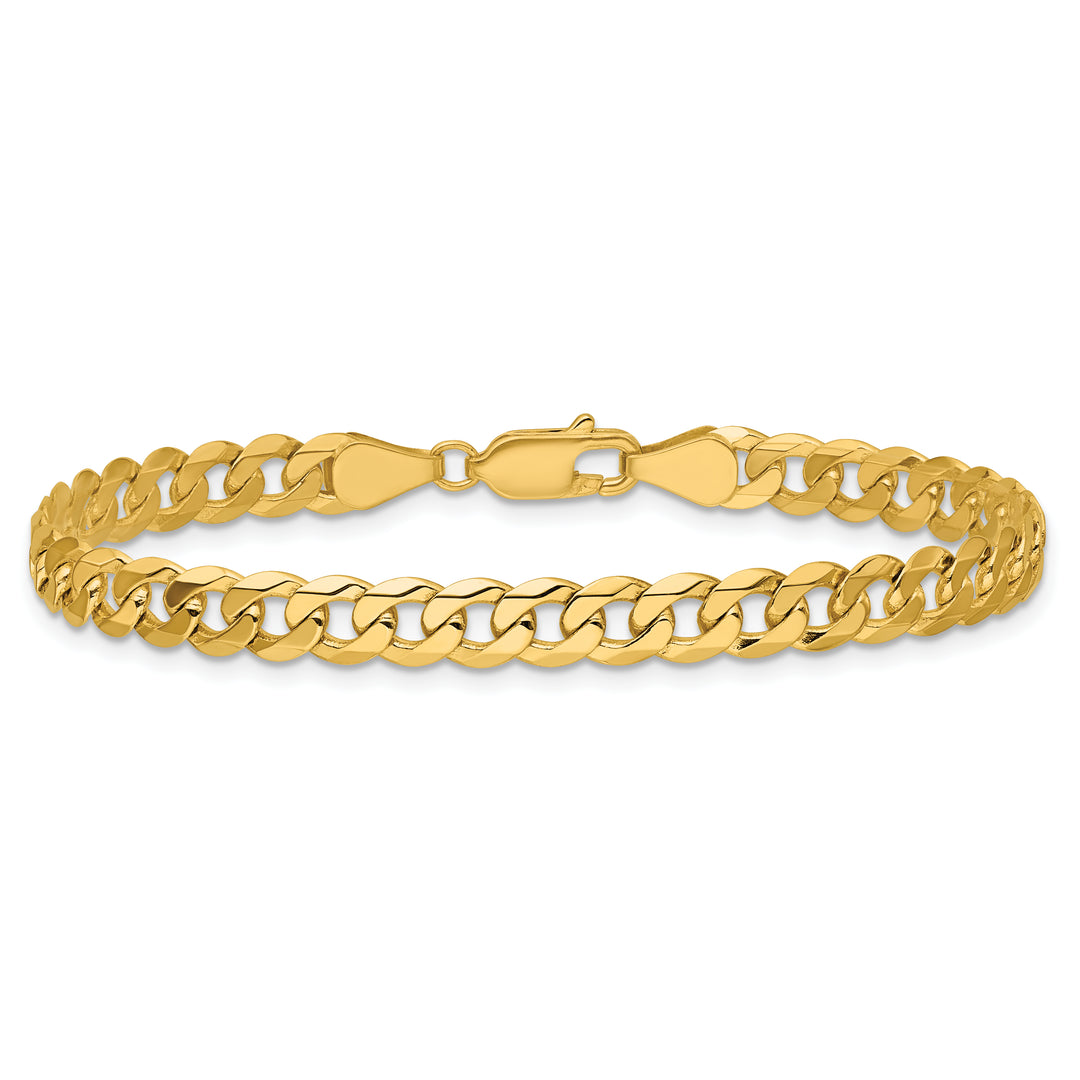 14k 5.75mm Flat Beveled Curb Chain