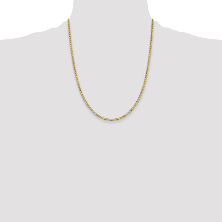 14k 2.4mm Concave Anchor Chain