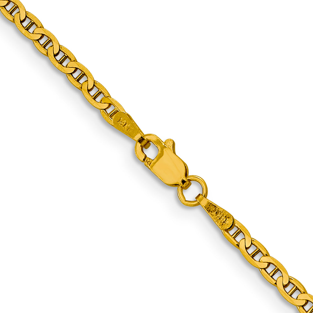 14k 2.4mm Concave Anchor Chain