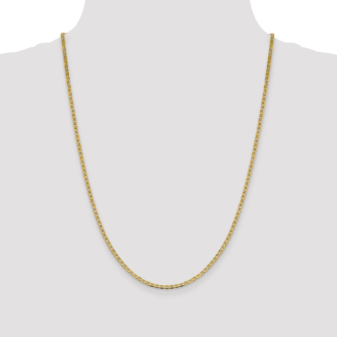 14k 2.4mm Concave Anchor Chain