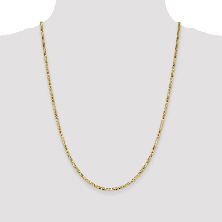14k 2.4mm Concave Anchor Chain