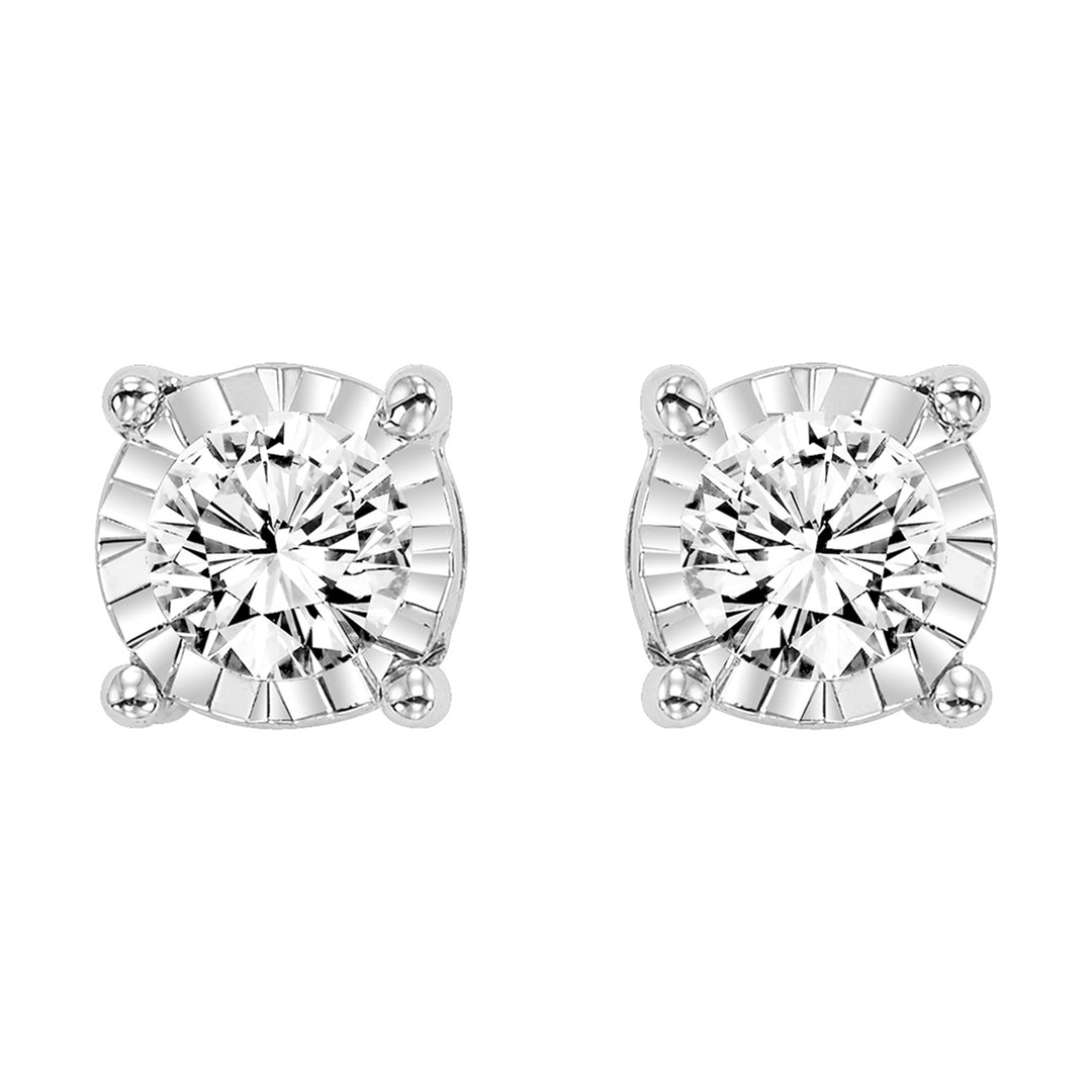 14Kt White Gold Diamond 1/7Ctw Earring