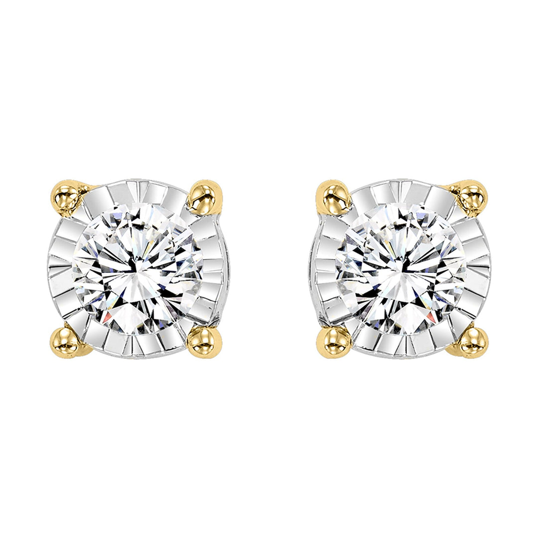 14Kt Yellow Gold Diamond 1 3/8Ctw Earring
