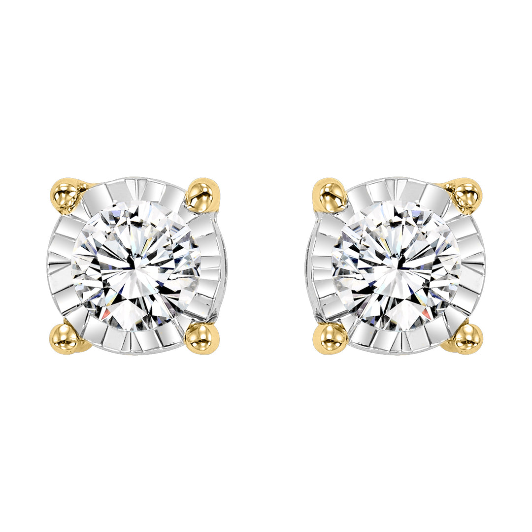 14Kt Yellow Gold Diamond 3/4Ctw Earring