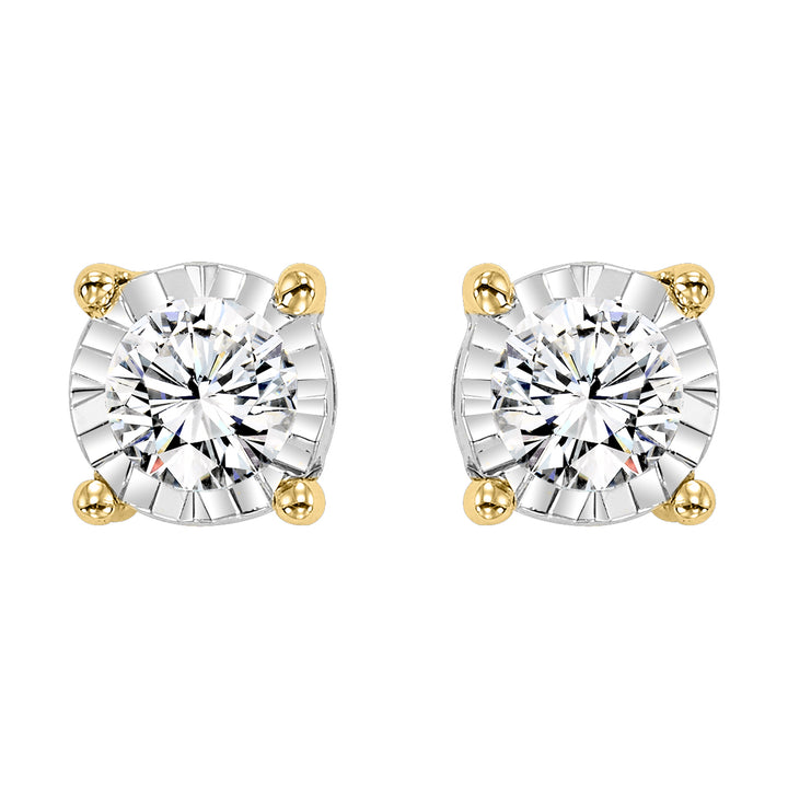 14Kt Yellow Gold Diamond 3/4Ctw Earring