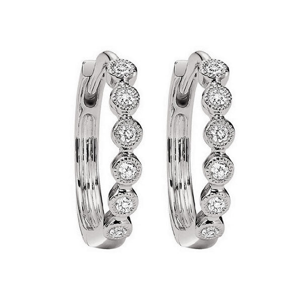 10Kt White Gold Diamond 1/8Ctw Earring