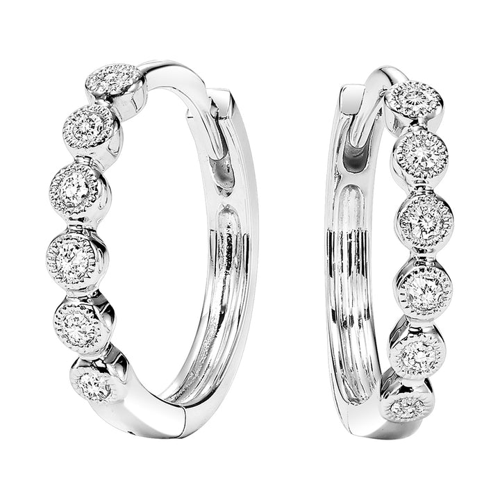 10Kt White Gold Diamond 1/8Ctw Earring