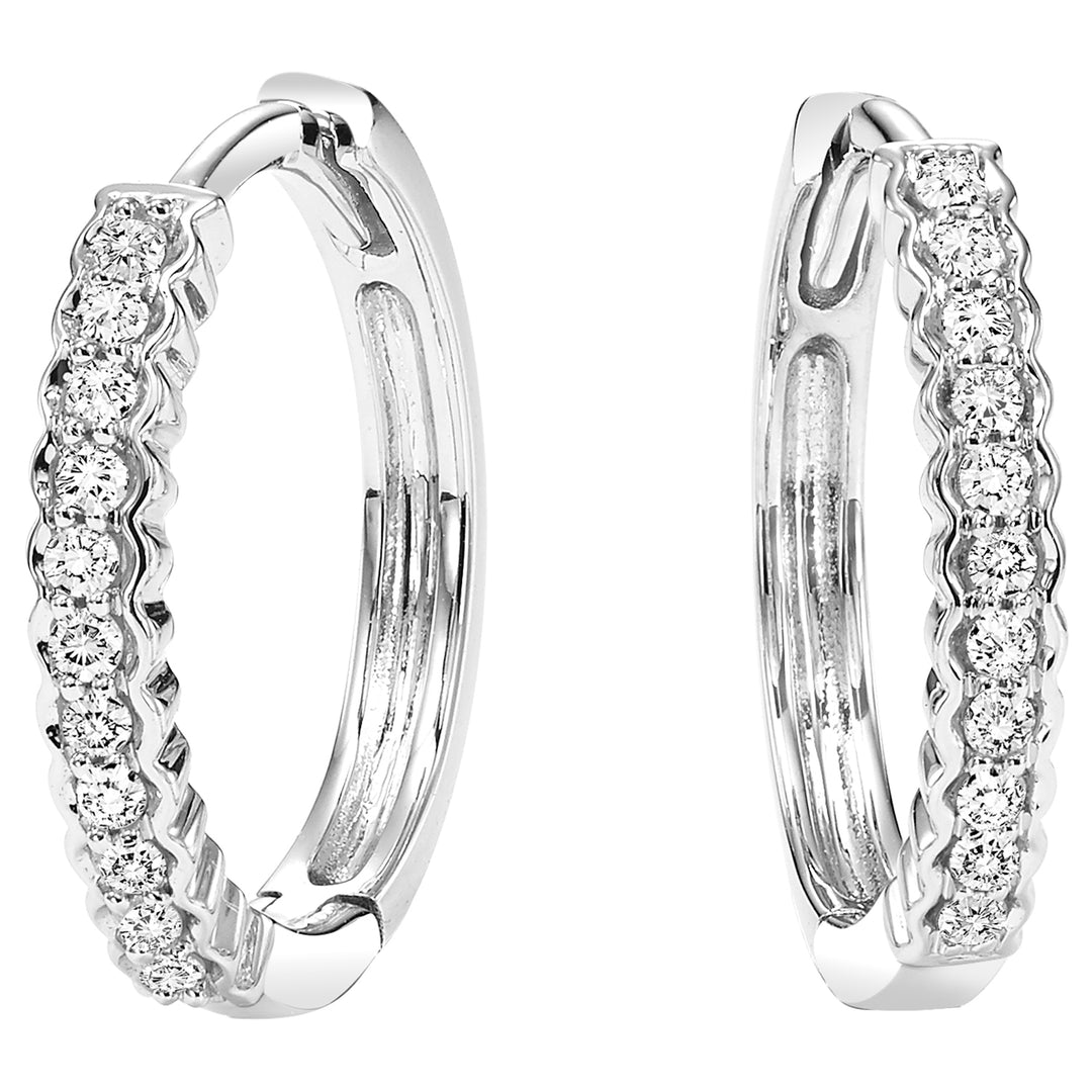 10Kt White Gold Diamond 1/7Ctw Earring