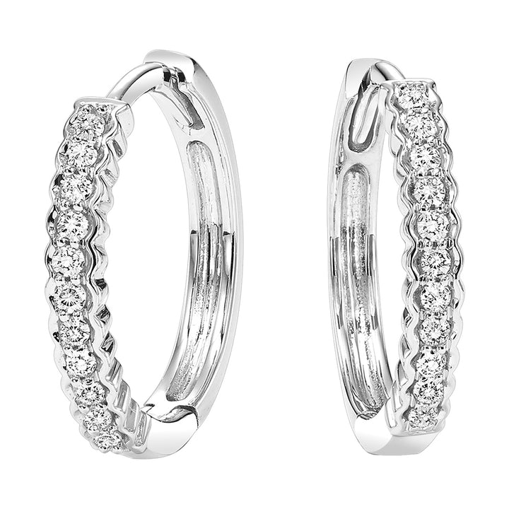 10Kt White Gold Diamond 1/7Ctw Earring