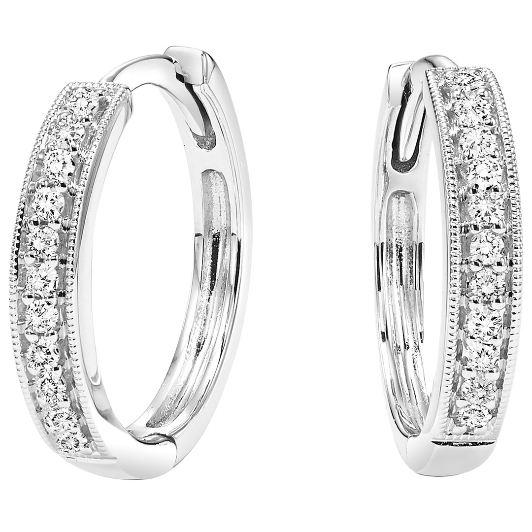 10Kt White Gold Diamond 1/7Ctw Earring