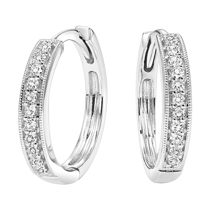 10Kt White Gold Diamond 1/6Ctw Earring