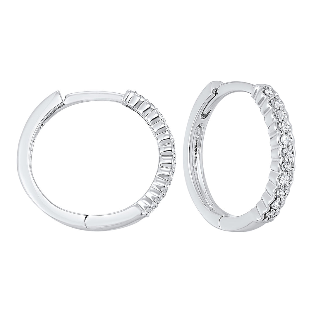 14Kt White Gold Diamond 1/7Ctw Earring