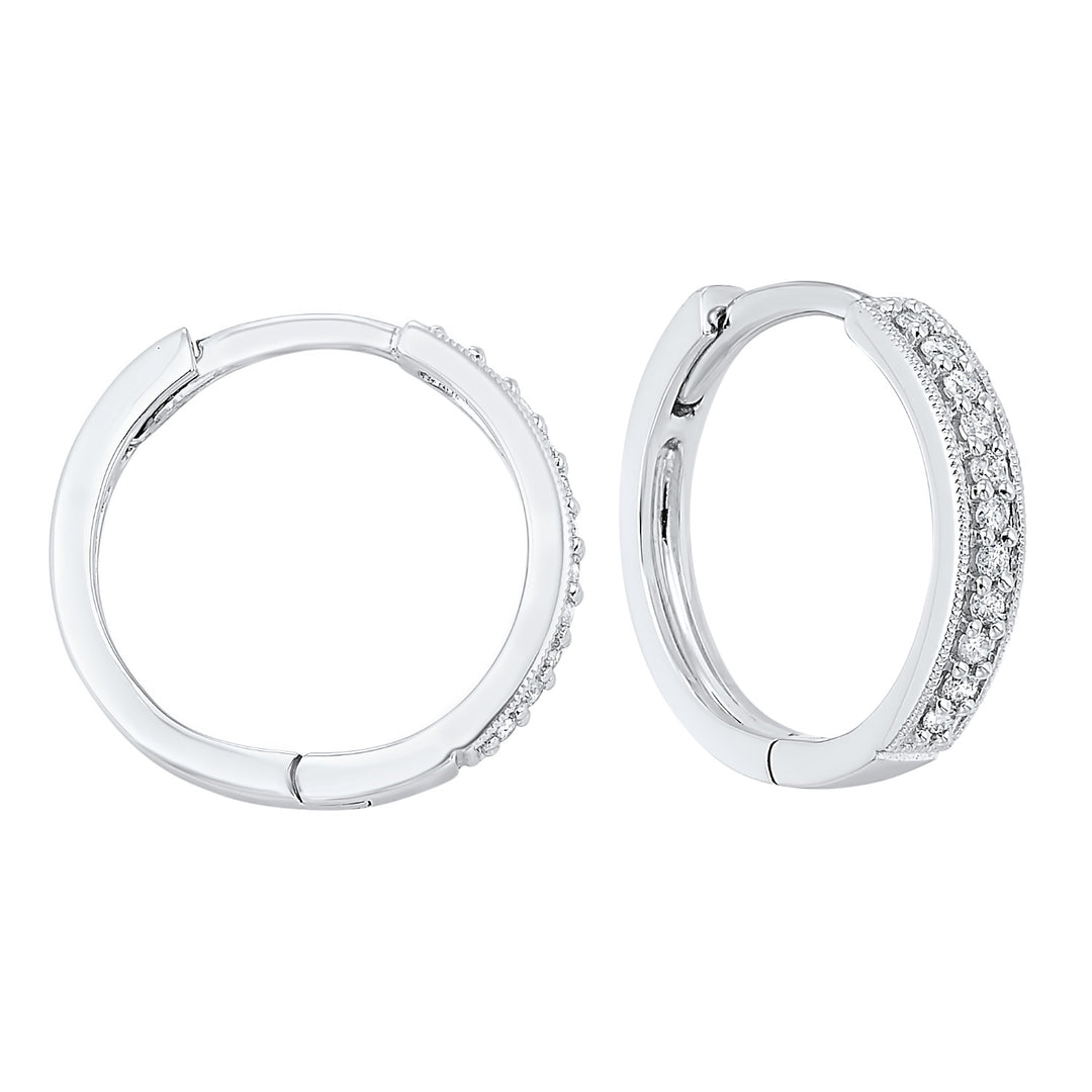 14Kt White Gold Diamond 1/7Ctw Earring