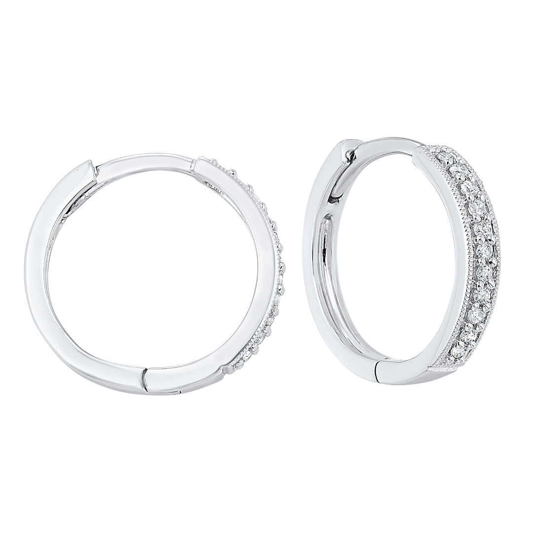 14Kt White Gold Diamond 1/7Ctw Earring
