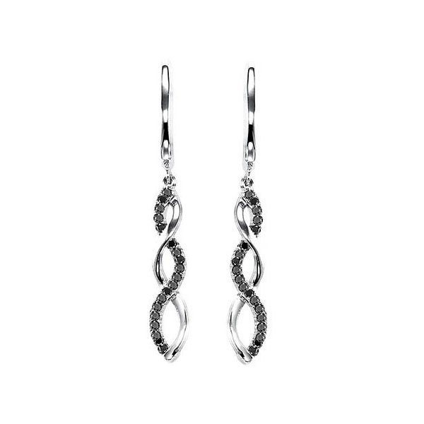 Silver Diamond 1/5Ctw Earring