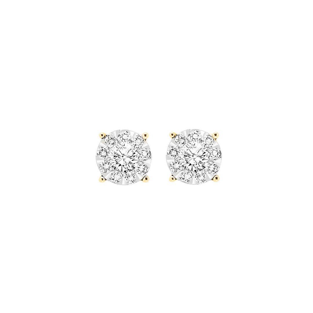 14Kt Yellow Gold Diamond 1/2Ctw Earring