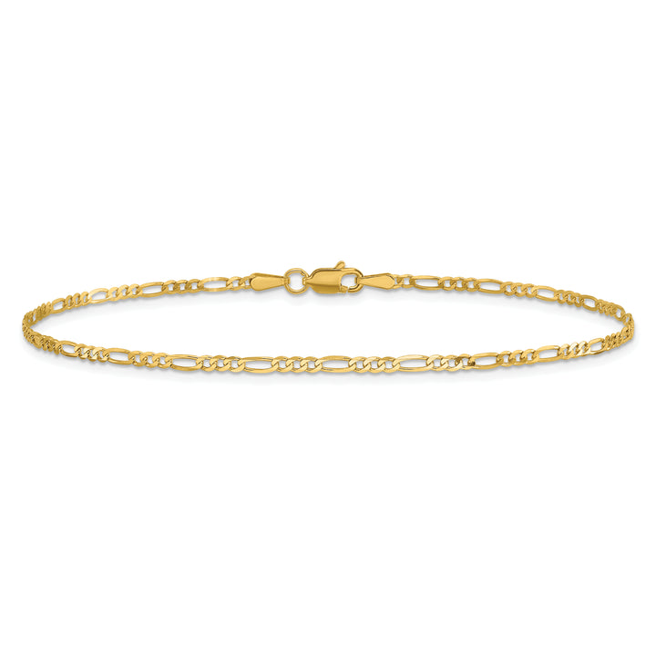 14k 1.8mm Flat Figaro Chain