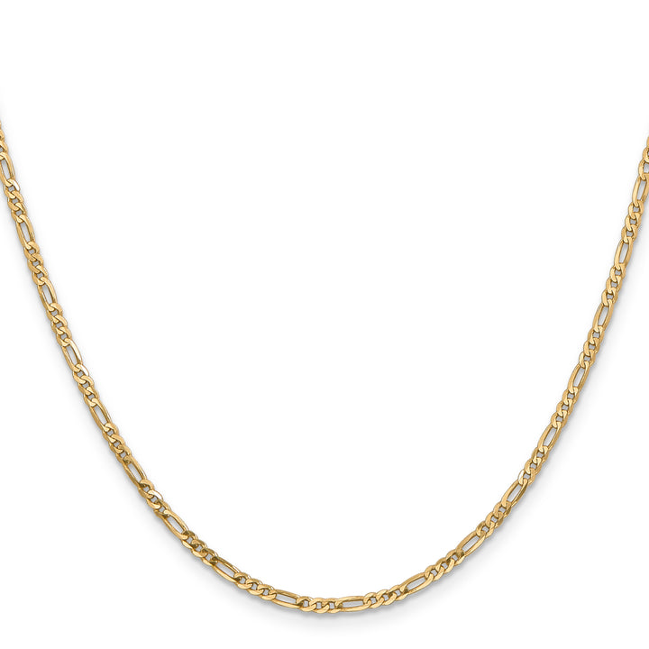 14k 2.25mm Flat Figaro Chain