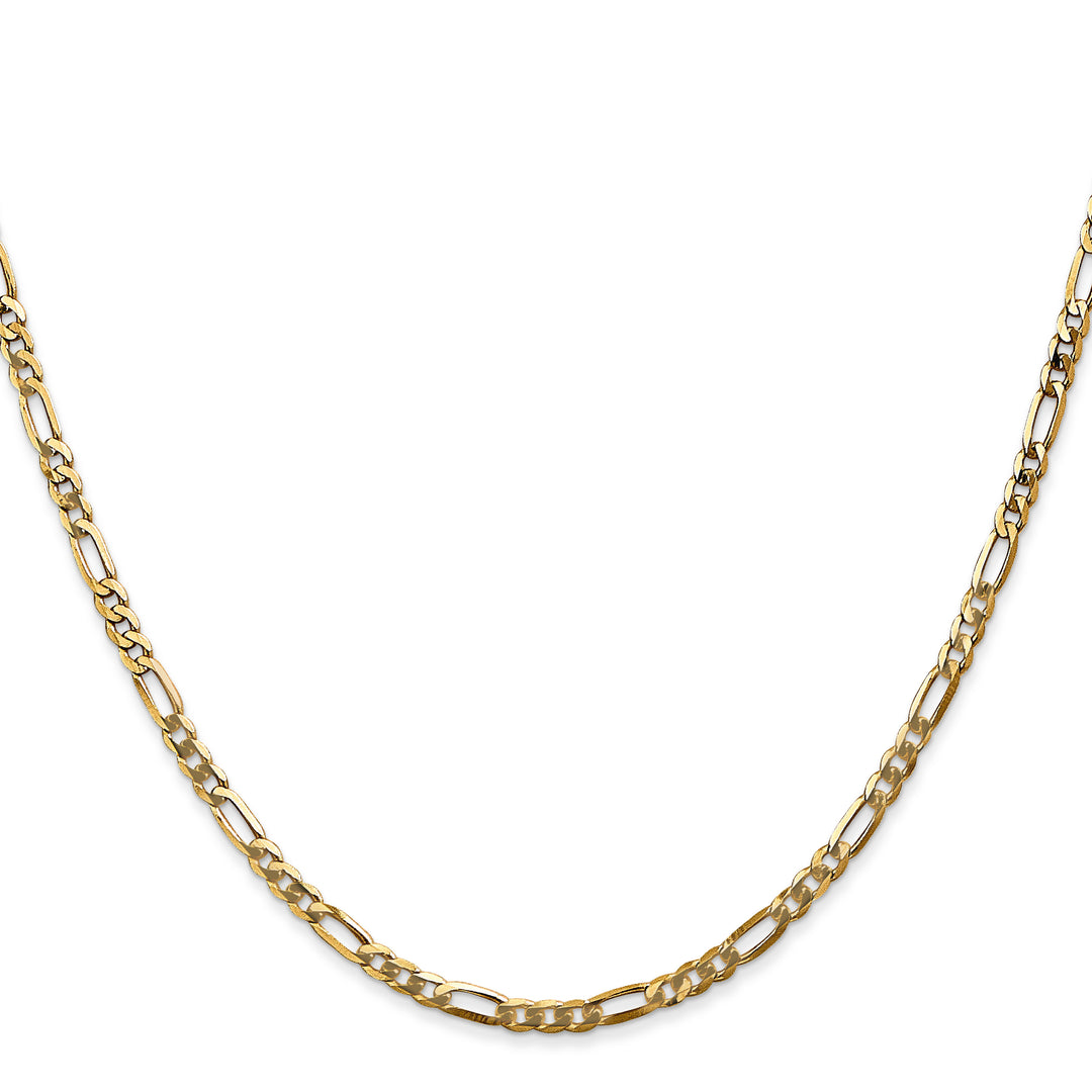 14k 2.75mm Flat Figaro Chain