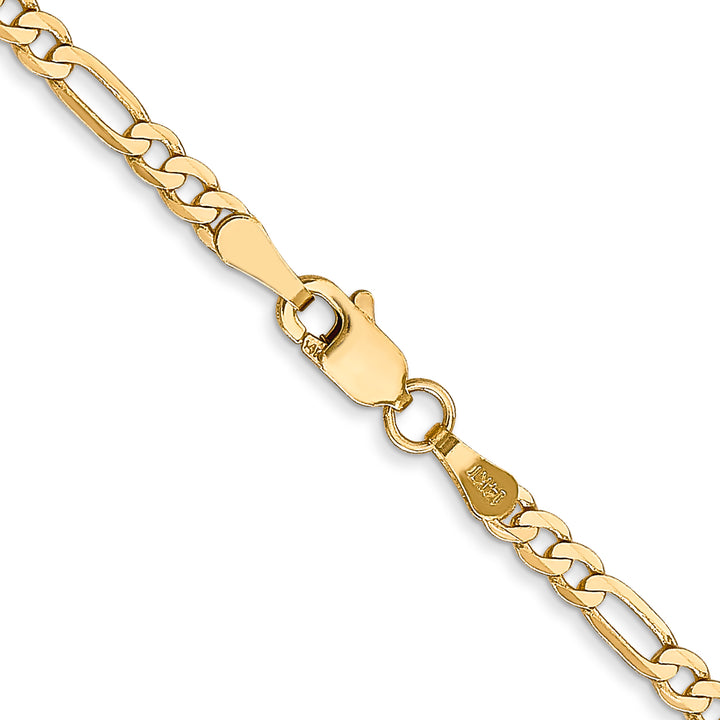 14k 2.75mm Flat Figaro Chain