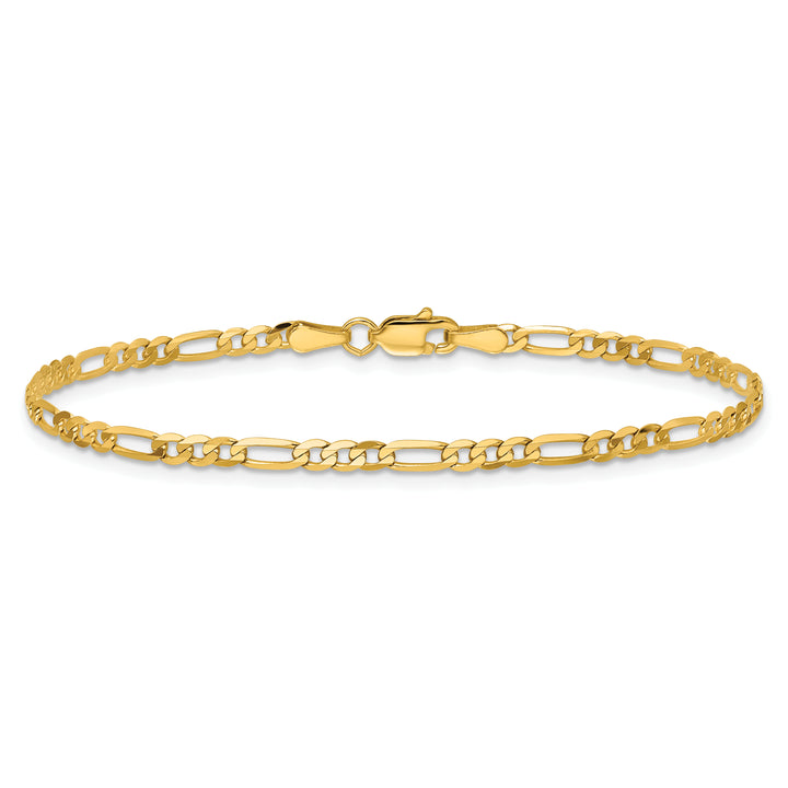 14k 2.75mm Flat Figaro Chain