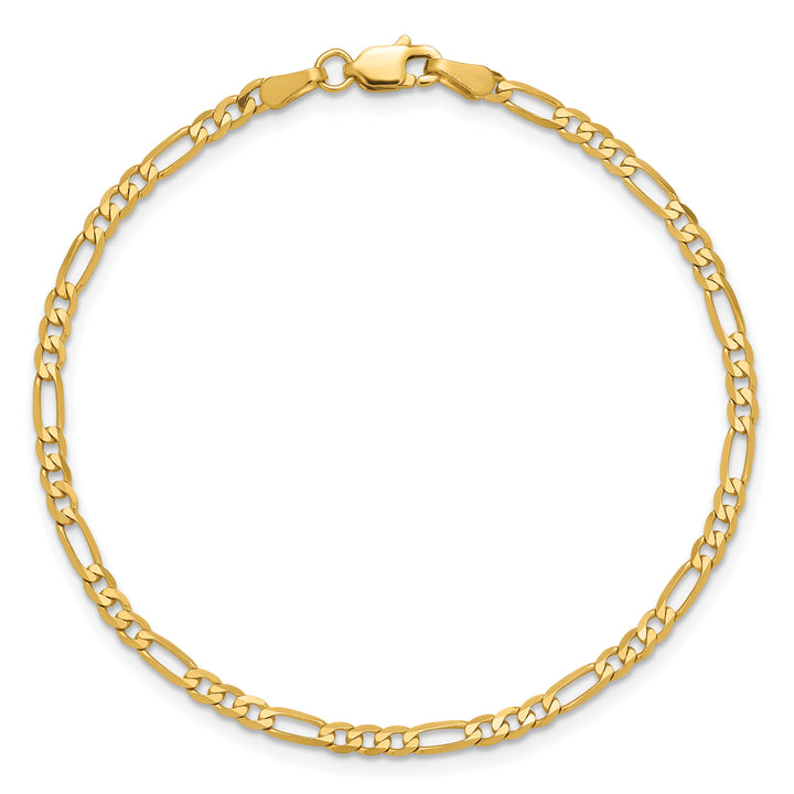 14k 2.75mm Flat Figaro Chain