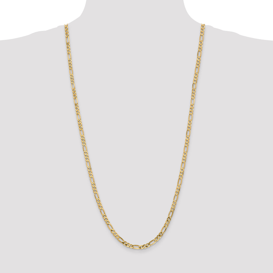 14k 4.75mm Flat Figaro Chain