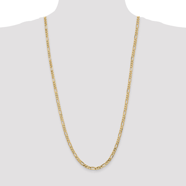 14k 4.75mm Flat Figaro Chain