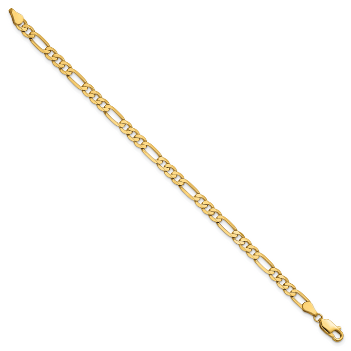 14k 4.75mm Flat Figaro Chain