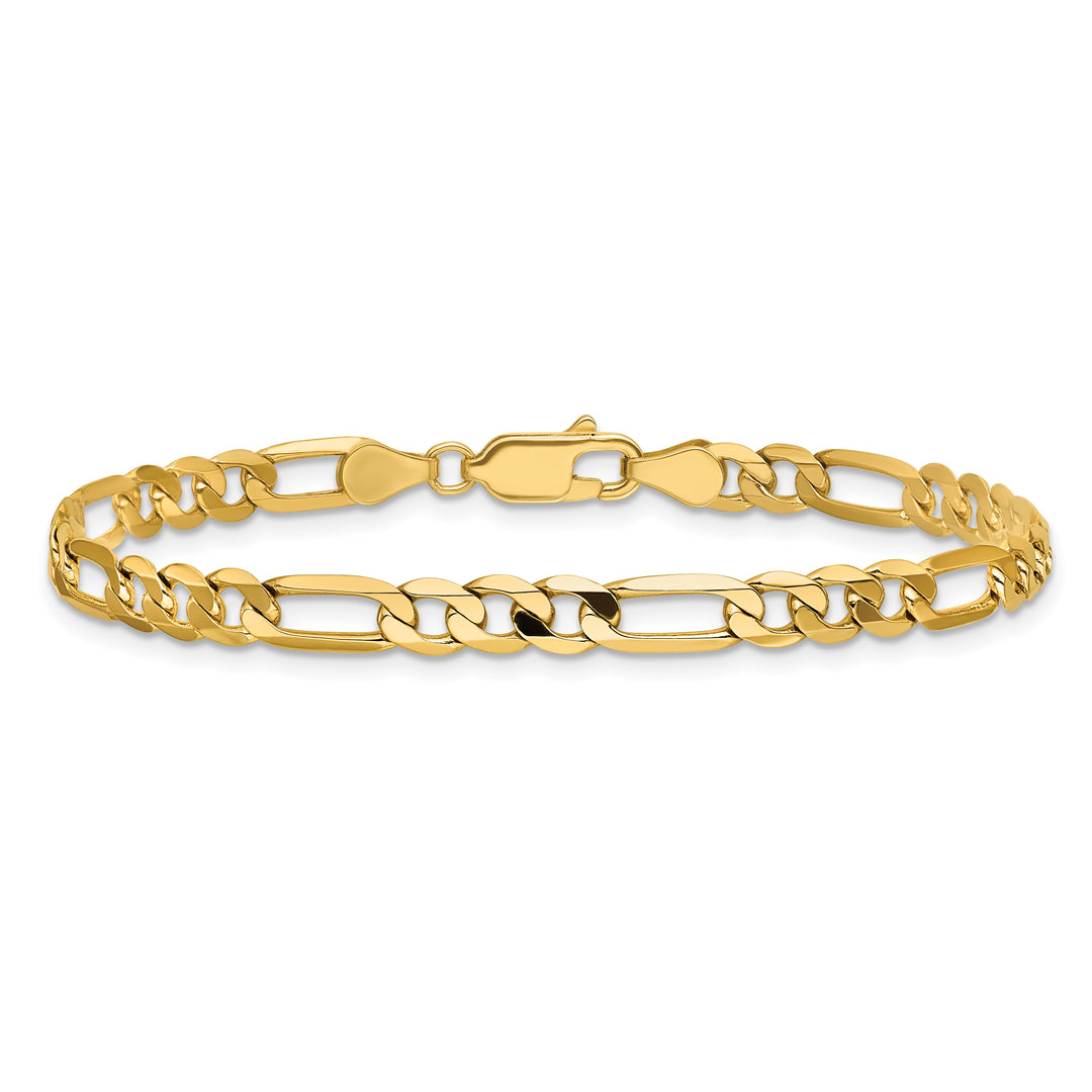 14k 4.75mm Flat Figaro Chain