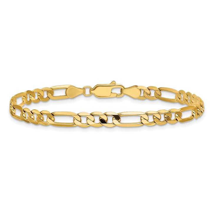 14k 4.75mm Flat Figaro Chain